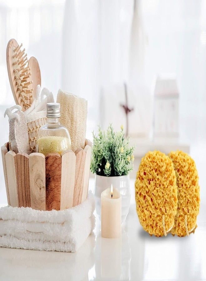 Hendel Exfoliating Foam Sea Sponge 5 Inch Natural Feel with Rope (Pack of 2) - Image 3